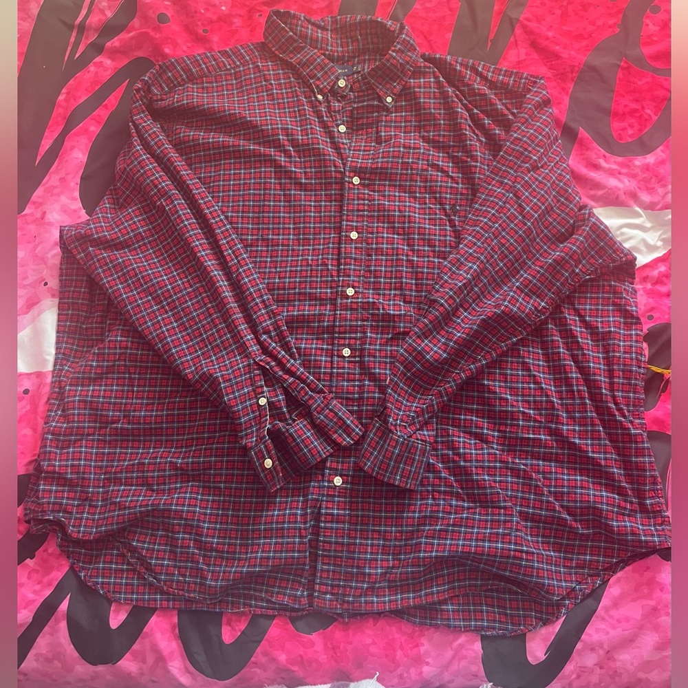 Ralph lauren plaid button shirt